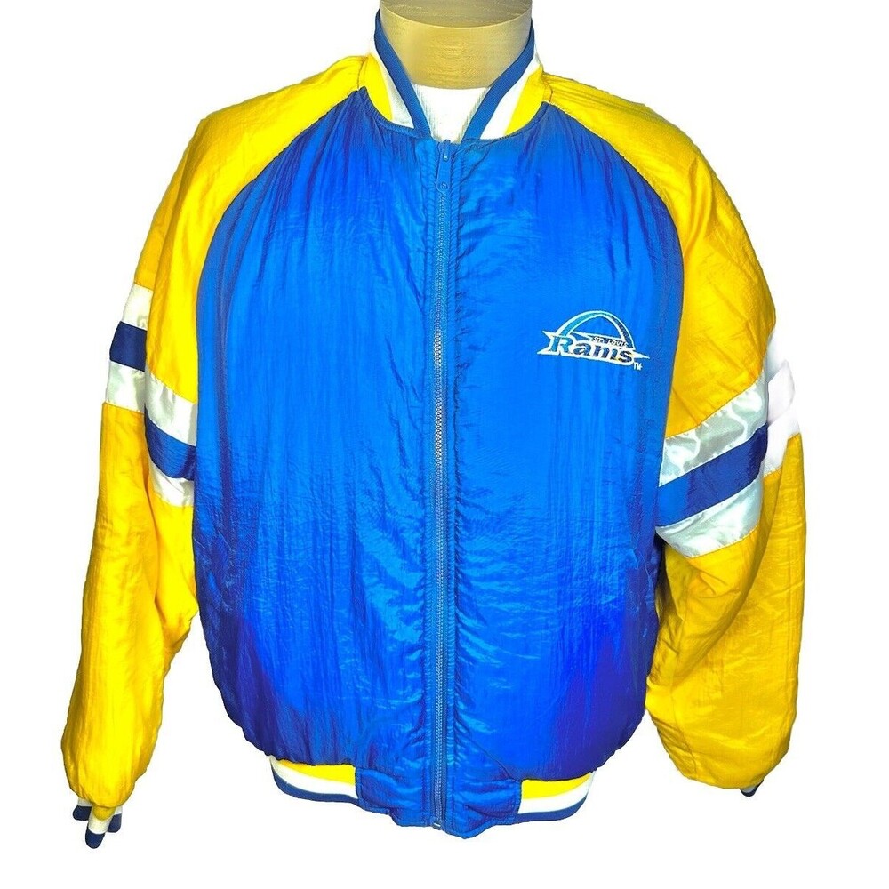 Rare Vintage 90’s St. Louis Rams Reversible Puffer Coat